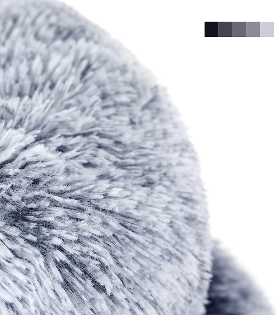 Pelech pre psa, pelech pre mačku, mäkký plyš, 50 cm, sivý