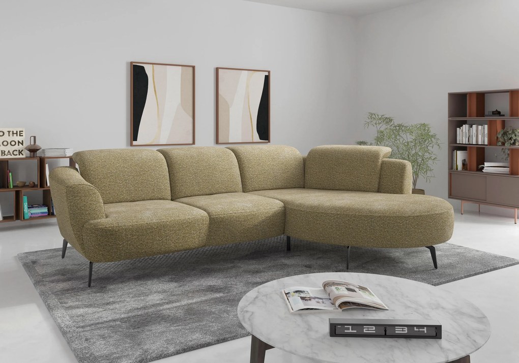 XXXLutz ROHOVÁ SEDAČKA, textil, olivovozelená Sit & More - Sedačky - 000144018565