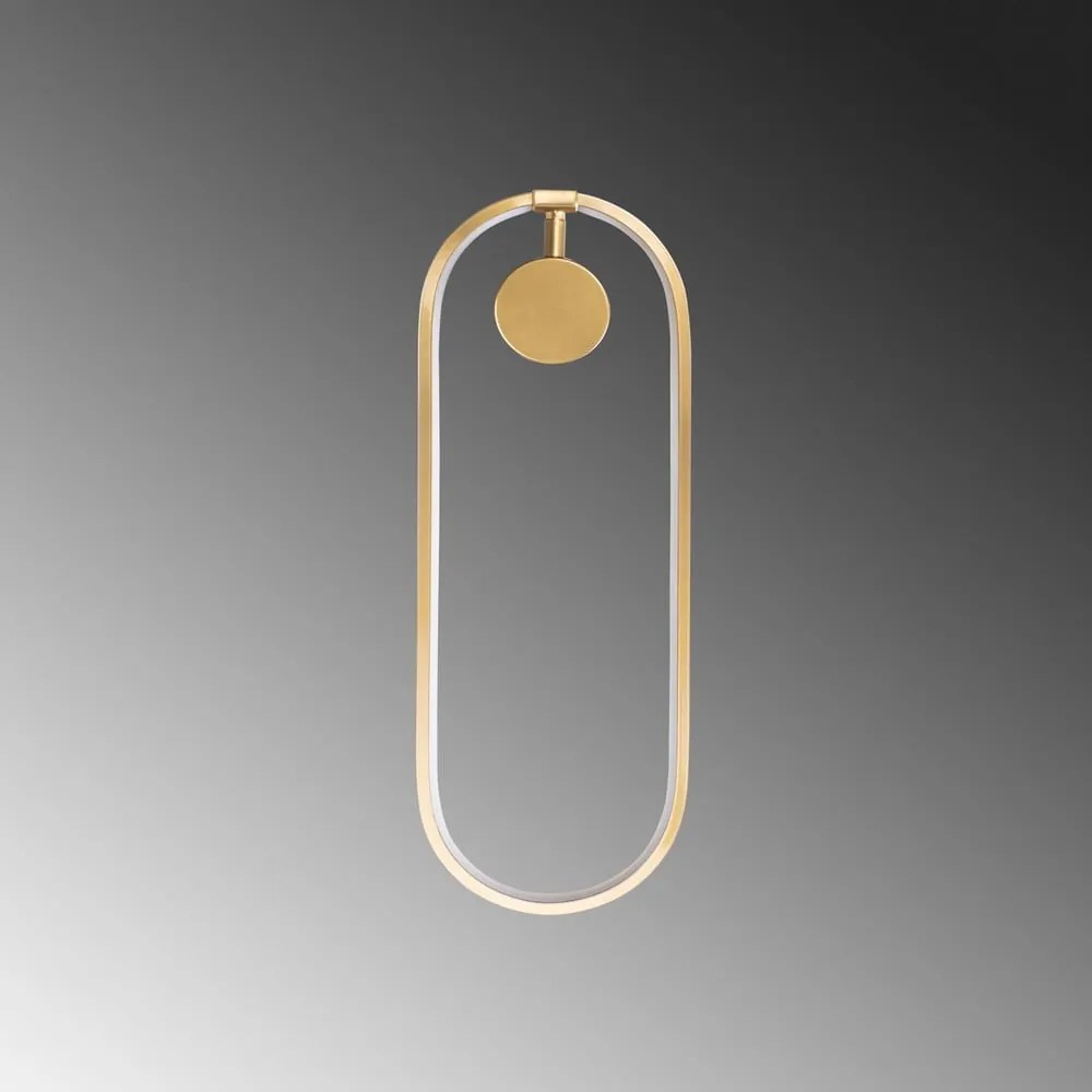 LED nástenné svietidlo v zlatej farbe Can – Opviq lights