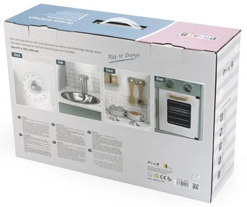Detská kuchynka Viga 44048 PolarB eco mätová