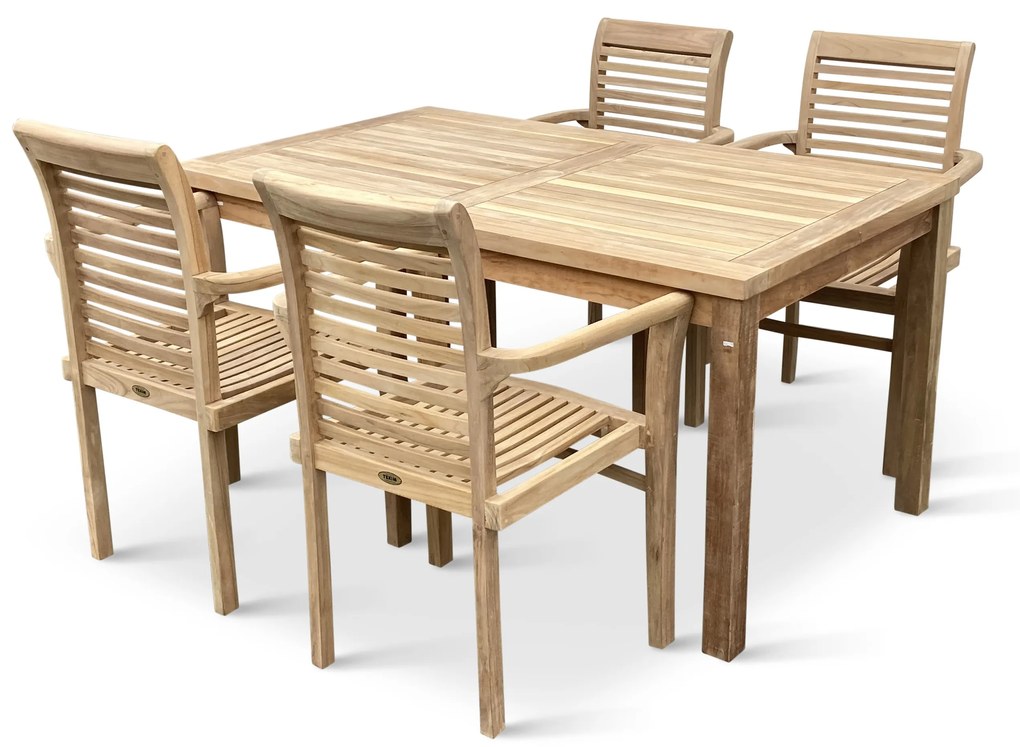 Záhradný teakový set 1+4 pre 4 osoby Garden III.
