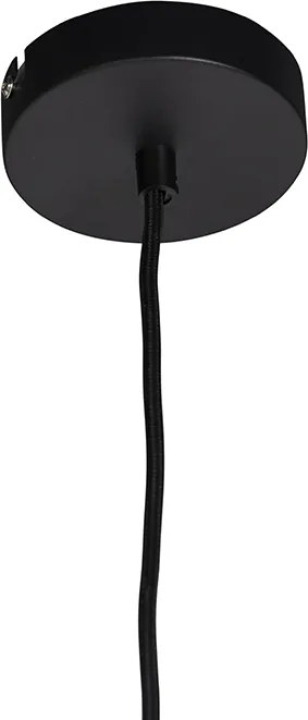 Závesné svietidlo s tienidlom z zamatu Peacock so zlatom 40 cm - Combi