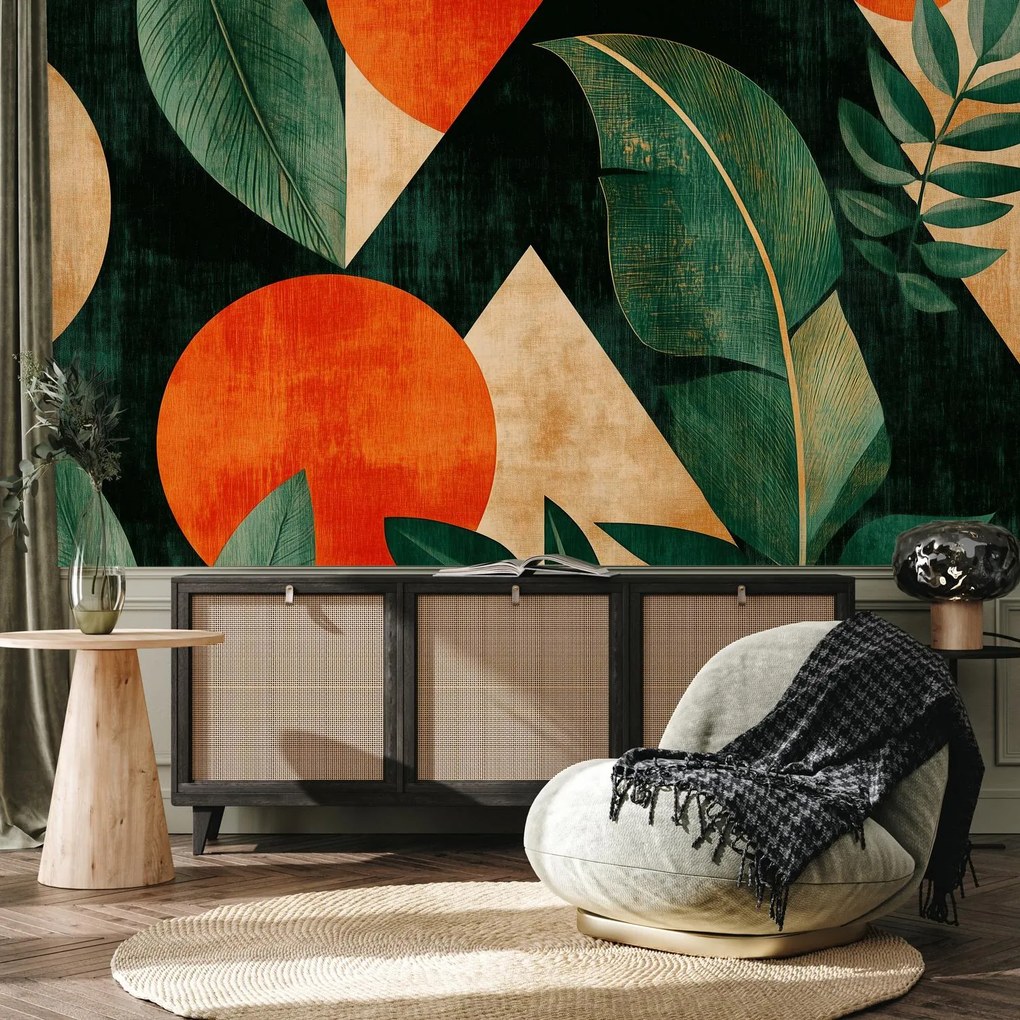 Fototapeta - Geometrické prírodné motívy II. (147x102 cm)