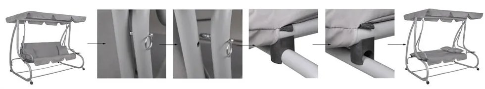 Záhradná hojdačka VENEZIA SPRINGOS GS0015