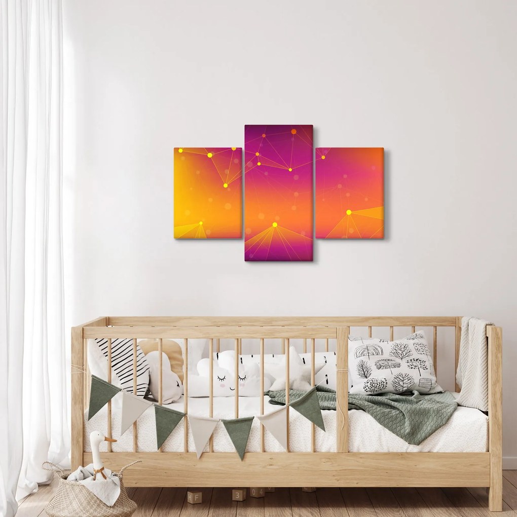 Farebný abstraktný obraz (90x60 cm)