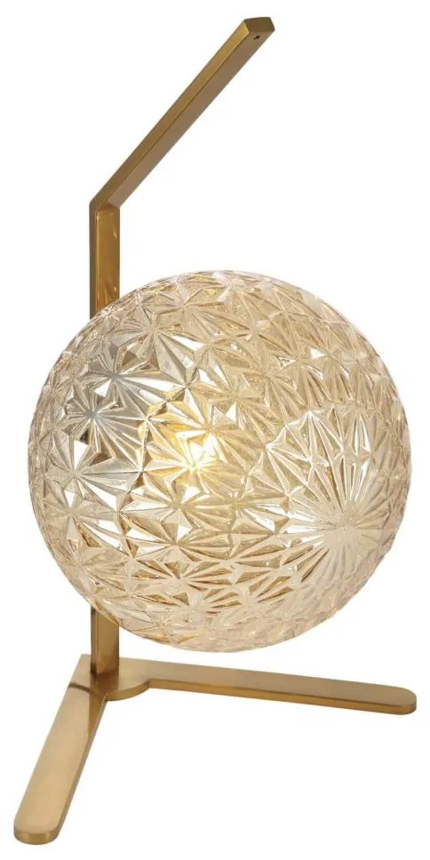 Klausen 108003 - Stolná lampa JUNO 1xE27/7W/230V béžová/zlatá