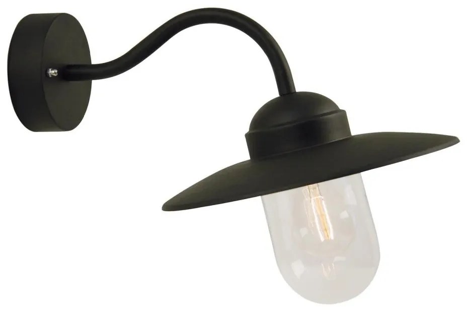 Nordlux Nordlux - Vonkajšia nástenná lampa LUXEMBOURG 1xE27/60W/230V IP54 čierna NX0066