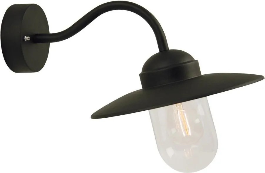 Nordlux - Vonkajšia nástenná lampa LUXEMBOURG 1xE27/60W/230V IP54 čierna