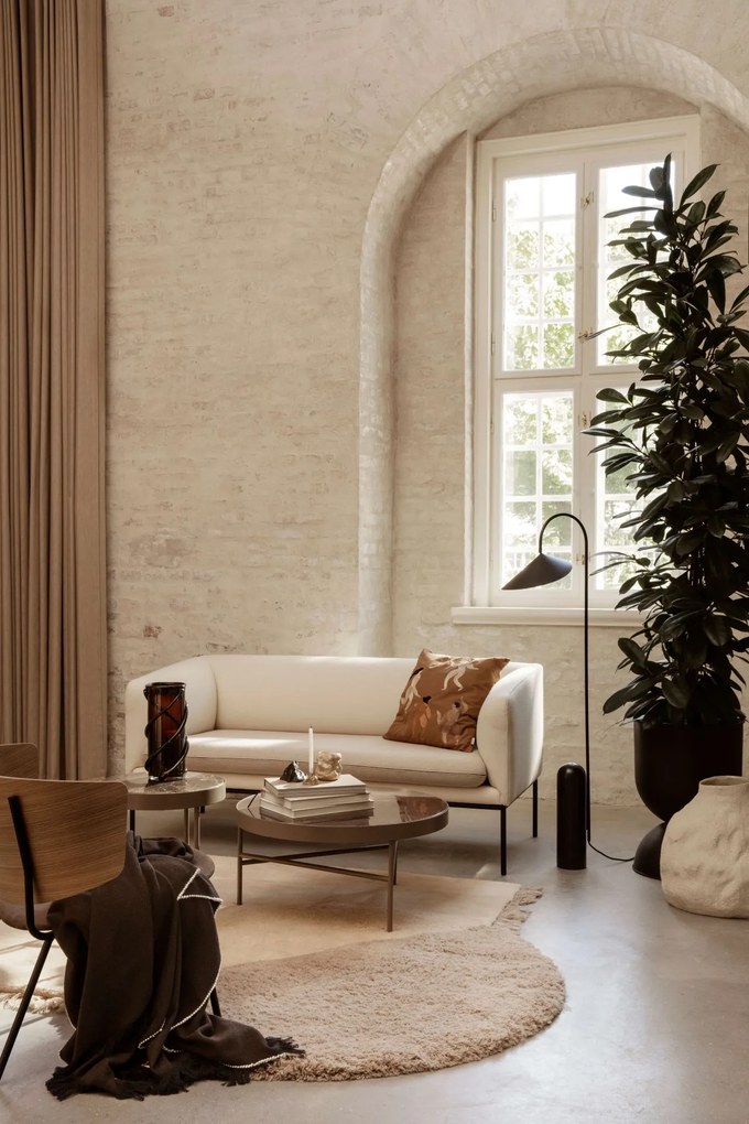 ferm LIVING Bavlnený vankúš Free Cushion Sugar Kelp 50x50 cm