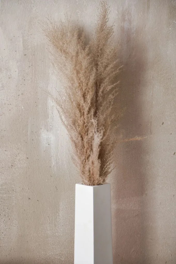 Váza OBELISK, sklolaminát, výška 80 cm, biely