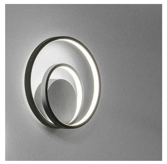 Ideal Lux - LED Nástenné svietidlo OZ LED/26W/230V CRI 90 čierna