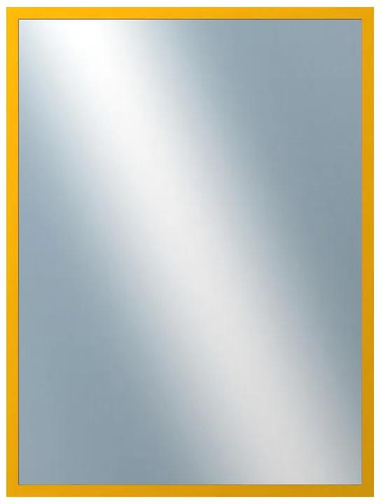 DANTIK - Zrkadlo v rámu, rozmer s rámom 60x80 cm z lišty PERLA žltá lesklá (2880)