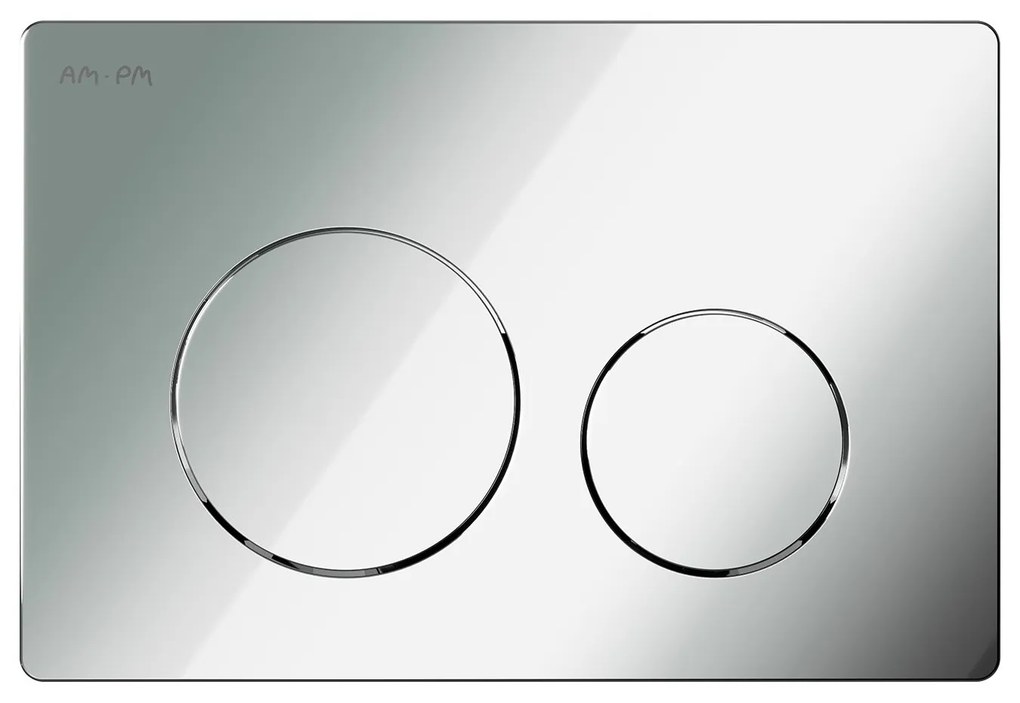 Toaletný set s inštaláciou AM.PM Func IIS90151.FA1700 bezokrajové, so sedadlom microlift, chróm Pneumatické splachovacie tlačidlo