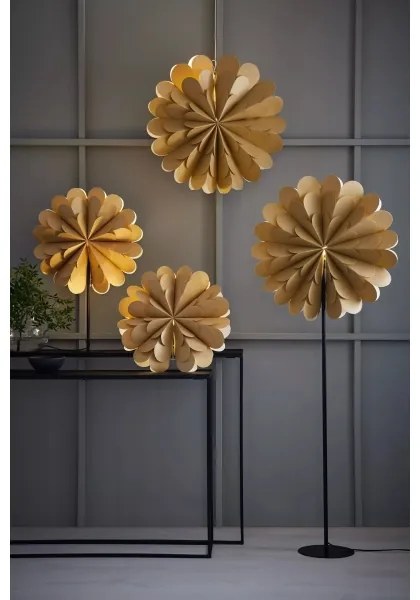 Markslöjd 705948 - Vianočná dekorácia MARAVILLA 1xE14/25W/230V pr. 45 cm zlatá