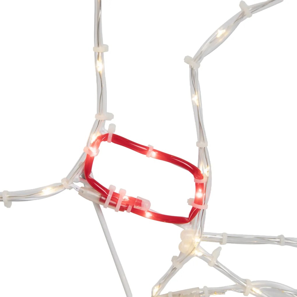 Vianočná stojaca lampa Jeleň 50 cm vrátane LED s časovačom IP44 - Pax