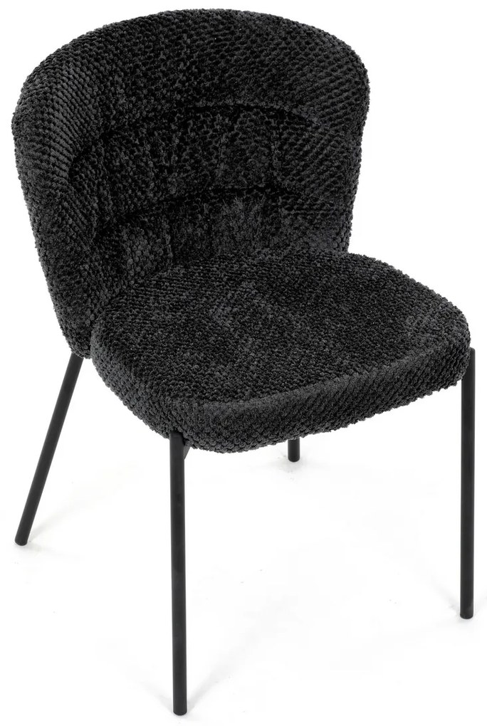 Sada jedálenských stoličiek Bouclé CT-W1077 GREY2,4 ks