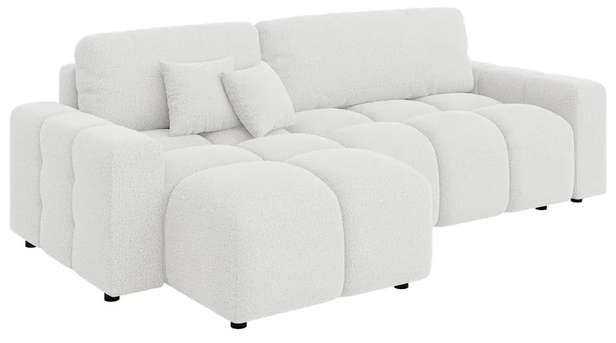 Biela rozkladacia rohová pohovka (variabilná) Luki – Ropez