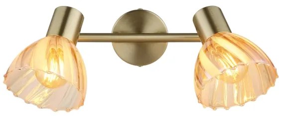 Globo 54315M-2 - Bodové svietidlo ZACHERY 2xE14/40W/230V zlatá