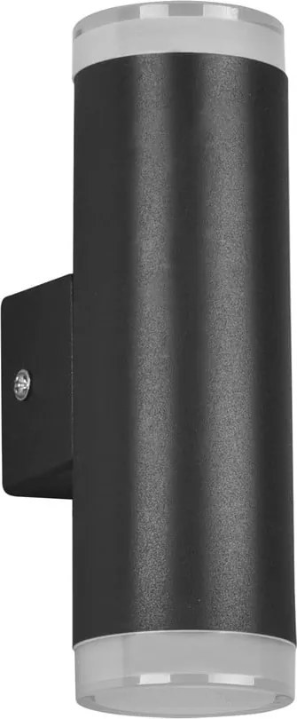 Matne čierne LED nástenné svietidlo Ray - Trio