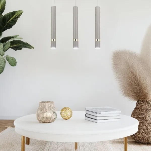 Brilagi - Luster na lanku POKER 3xGU10/25W/230V béžová