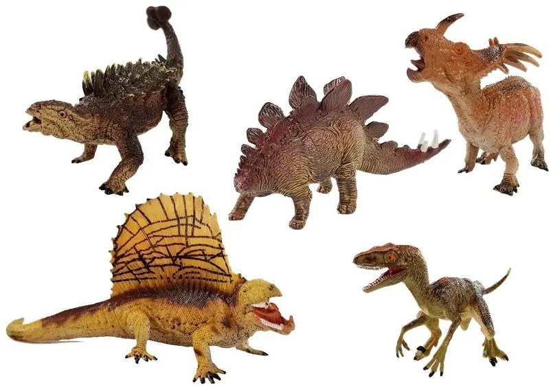 LEAN TOYS Sada dinosaurov 6 kusov
