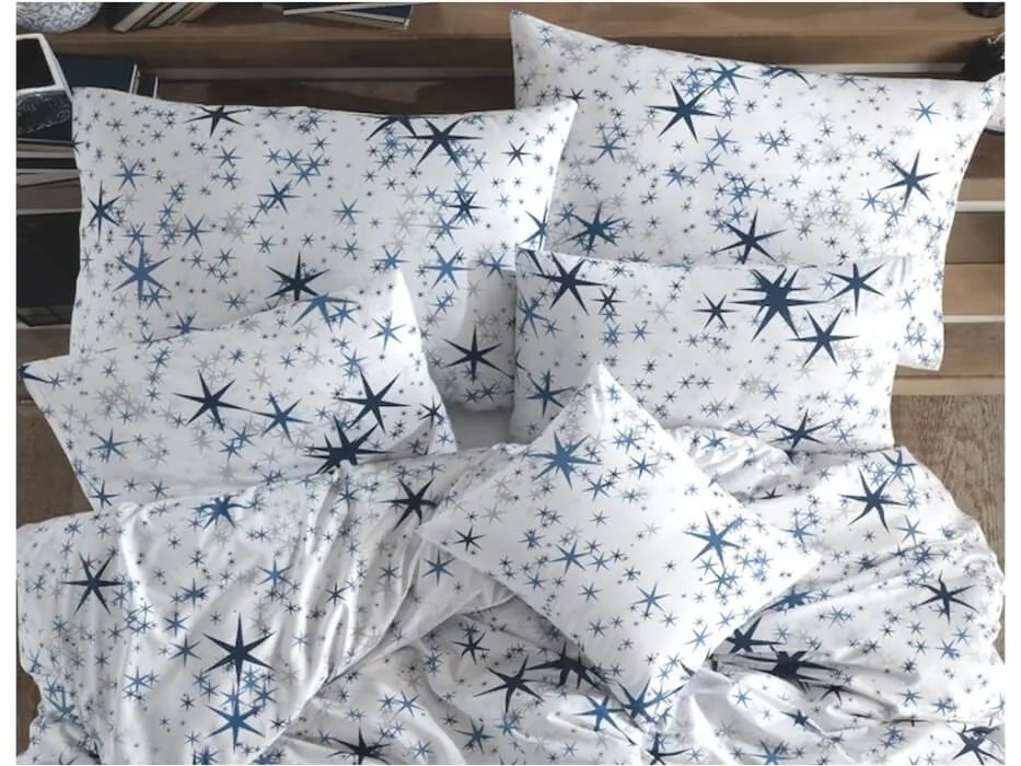 Bavlnená obliečka Stars Modrá