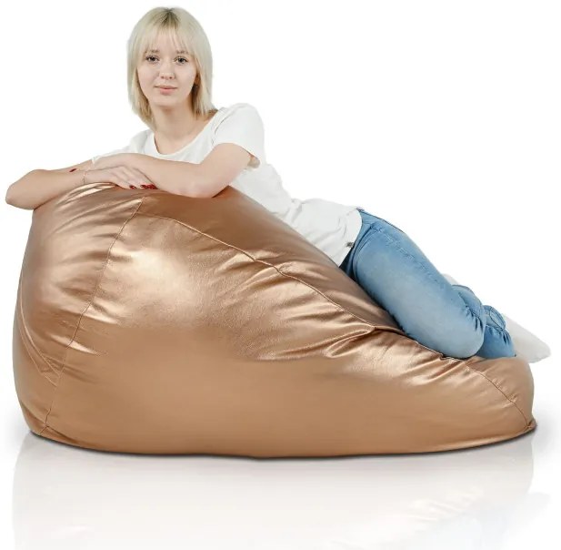 Sedací vak SAKO - medený ekokoža