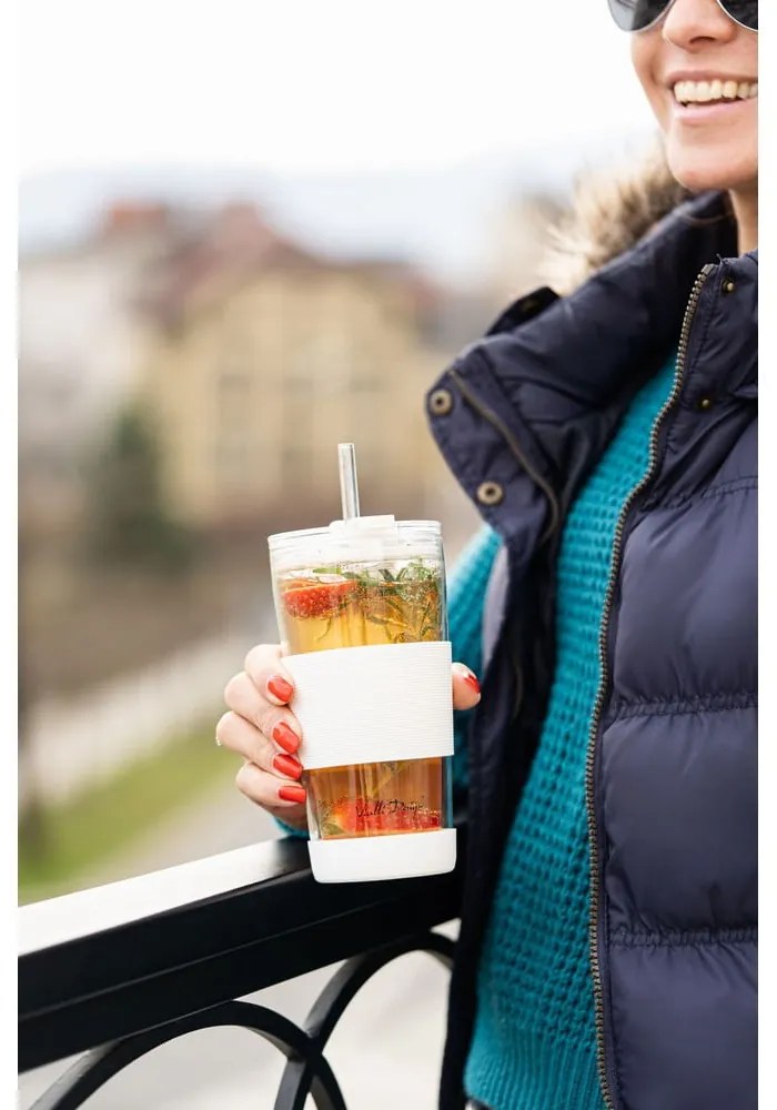 Biely termo hrnček 600 ml Fuori – Vialli Design