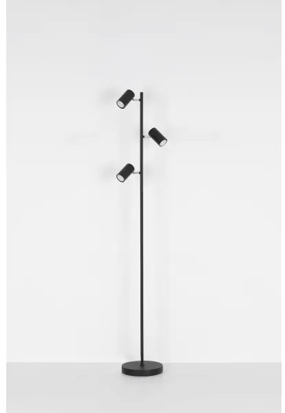 Globo 57910SB - Stojacia lampa ROBBY 3xGU10/5W/230V čierna