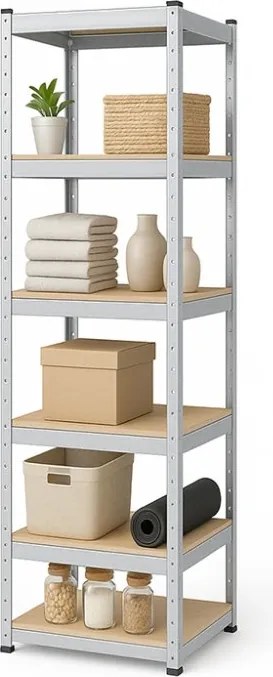 Akcia 2x Regál 180x40x40 cm pozinkovaný 5-policový, nosnosť 875 kg - 2ks