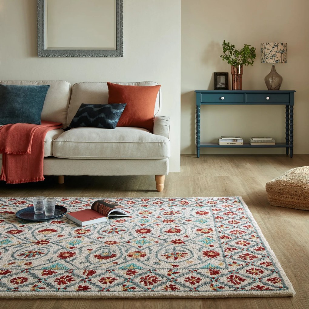 Kusový koberec Wool Loop Iris Red/Blue, 120x170, viacfarebná, obývacia izba, Flair Rugs