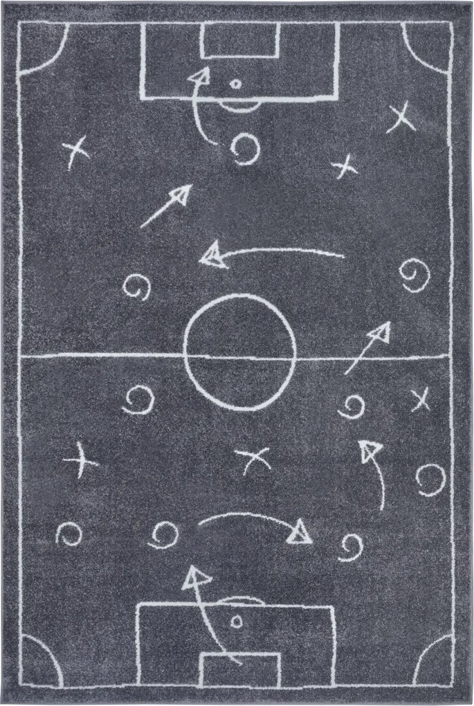 Hanse Home, Detský koberček Adventures 105949 Darkgrey, 120x170, šedá, detská izba