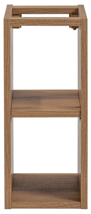 Závěsná skříňka Iconic Wiki s deskou a umyvadly 140 cm kašmír/dub coast evoke