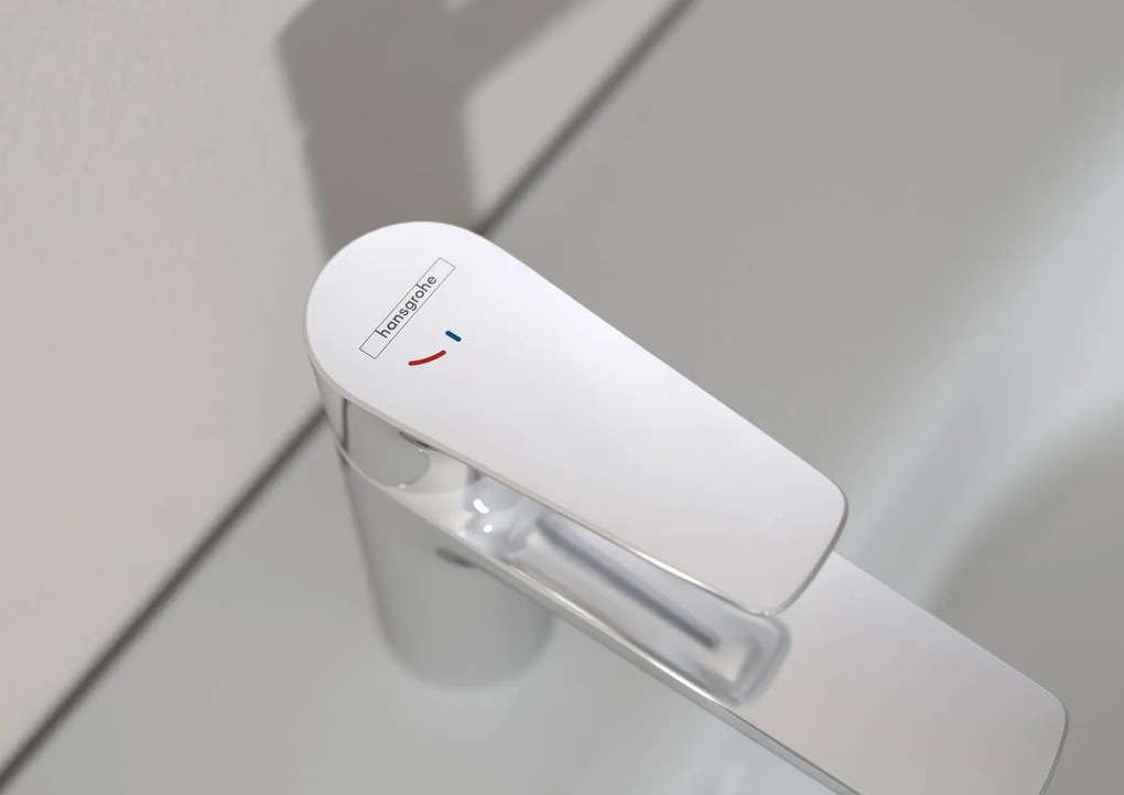 Hansgrohe Talis E, páková umývadlová batéria 80 CoolStart, s odtokovou súpravou s ťahadlom, chrómová, HAN-71703000