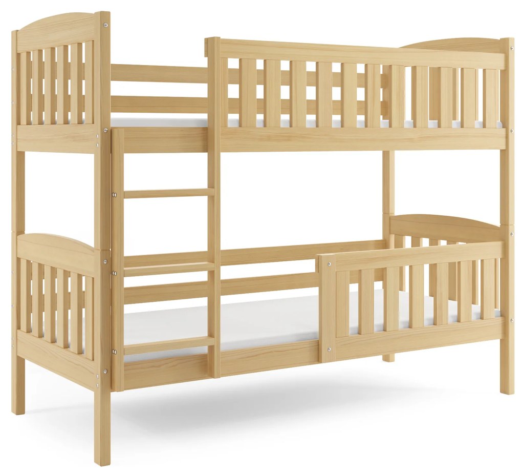 Poschodová posteľ KUBO 200x90 borovica (bez zásuvky)