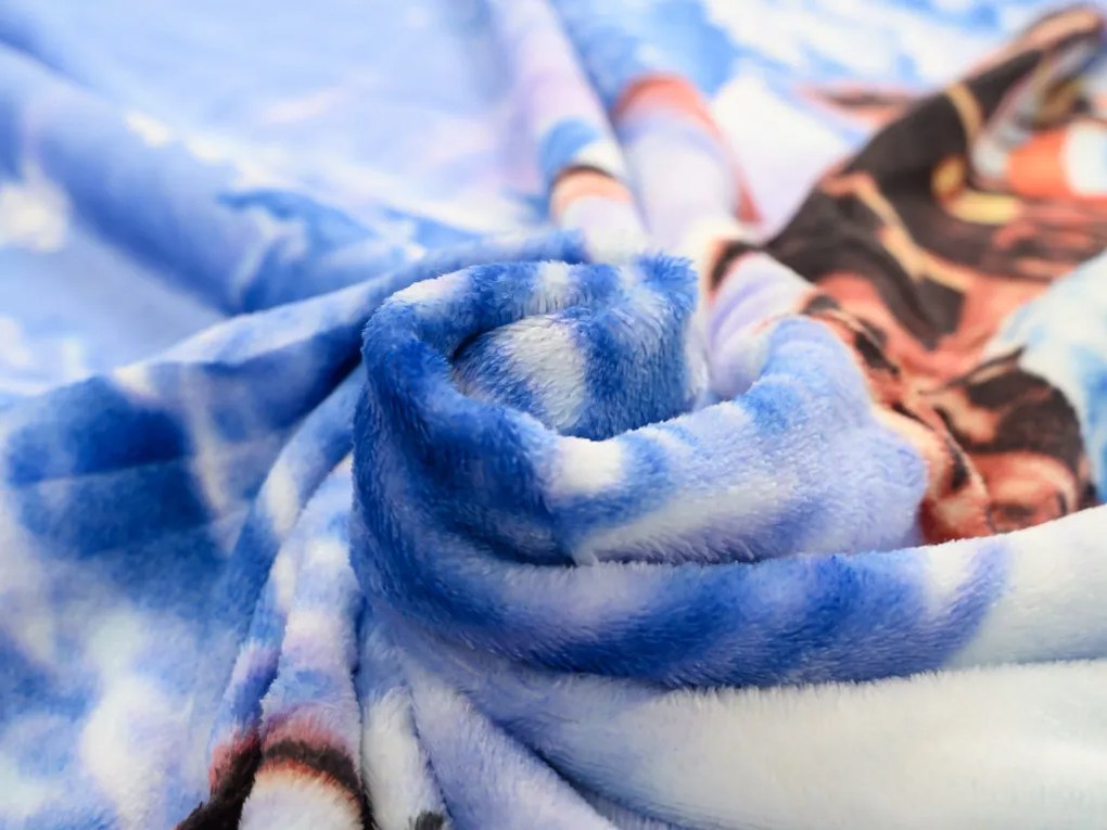 Mikroplyšové obliečky WINTER WISH modré Rozmer obliečky: 70 x 90 cm | 140 x 200 cm