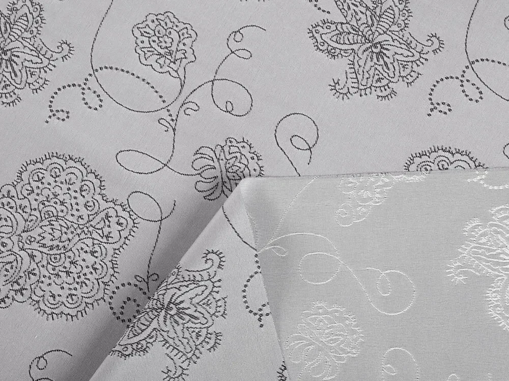 Biante Teflónové prestieranie na stôl TF-083 Kvetované ornamenty na sivom 35x45 cm