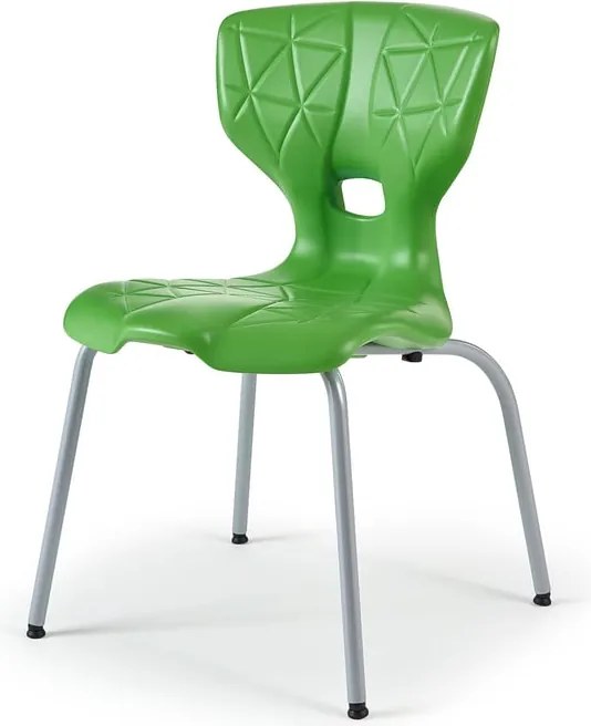 Školská stolička ALDA I, výška 460 mm, zelená