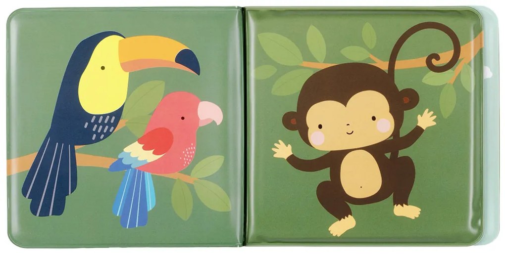 A Little Lovely Company - knižka do kúpeľa - kamaráti z džungle