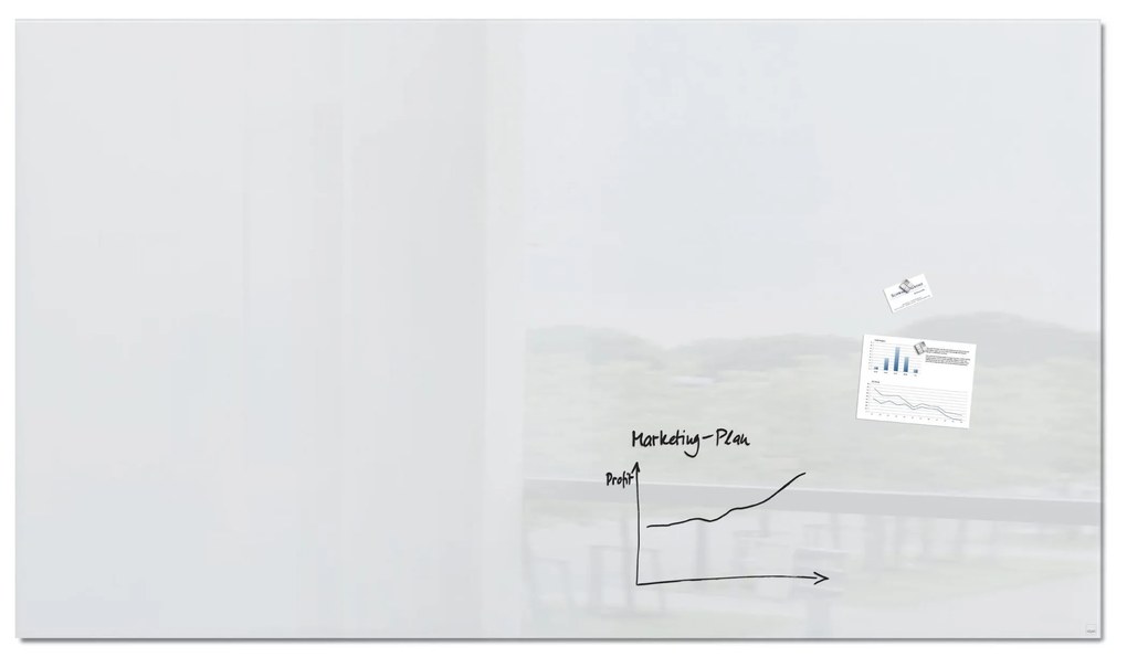 Toptabule.sk Sklenená magnetická tabuľa biela ULTRAWHITE 40x40 cm