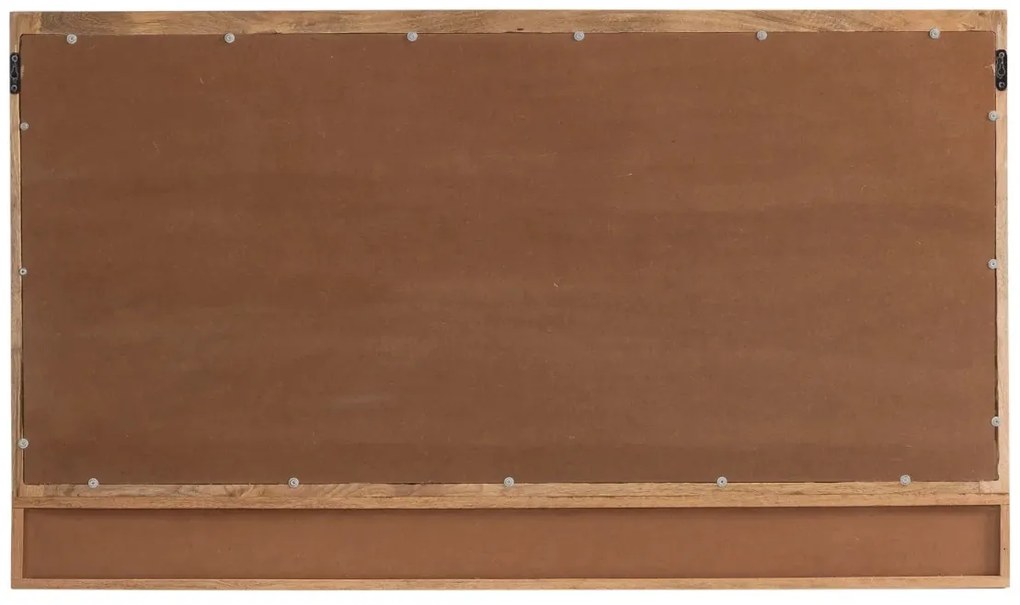 furniture-nabytek.cz - Masivní koupelnové zrcadlo Delhi z mangového dřeva, lakované, hnědé – 130×75 cm