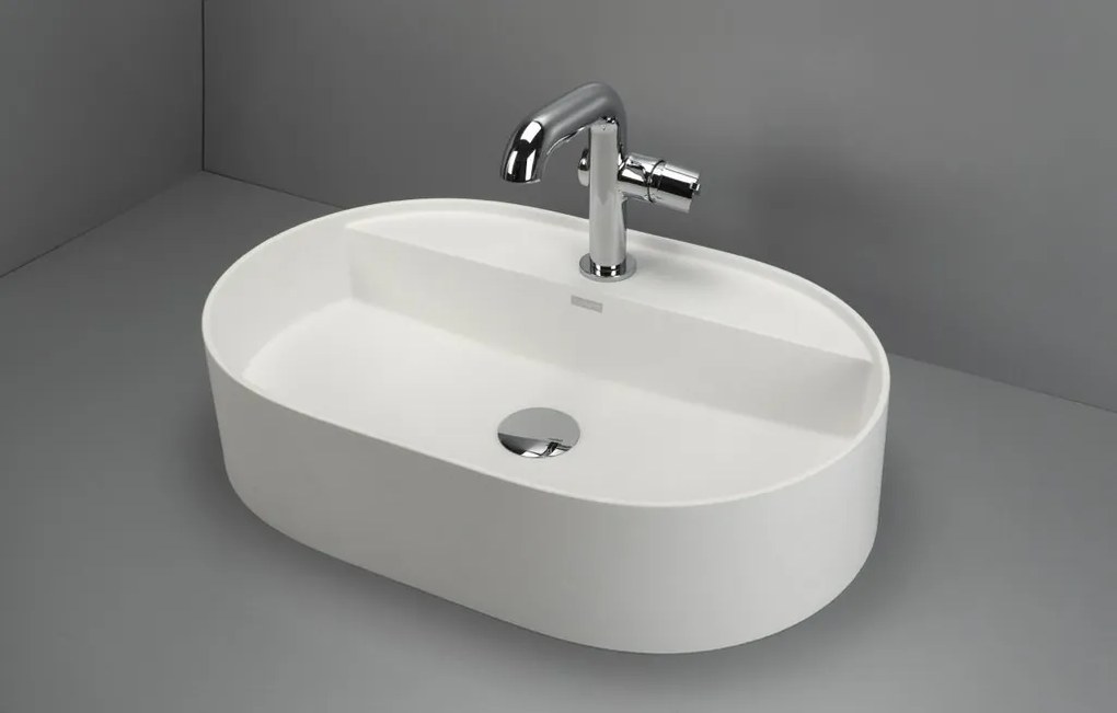 Deante Umývadlo na dosku Silia 55x35 cm - CQS AU6B, granit, alabaster