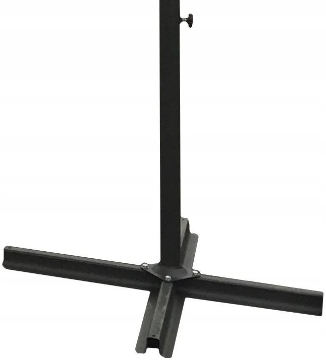 Dekorstudio Záhradný slnečník s LED osvetlením - 270 cm - tmavo sivý