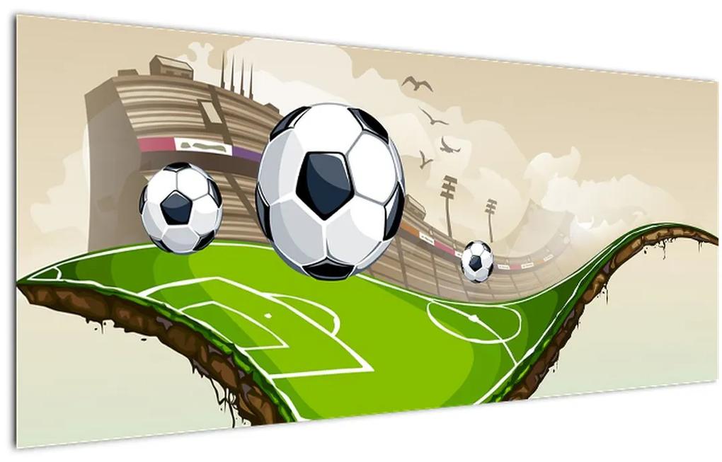 Obraz - Futbalové ihrisko (120x50 cm)