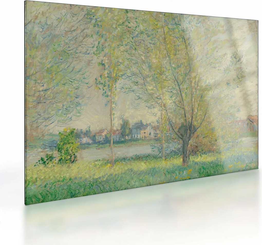 Sklenený obraz - Claude Monet, The Willows, reprodukcia (70x50 cm)