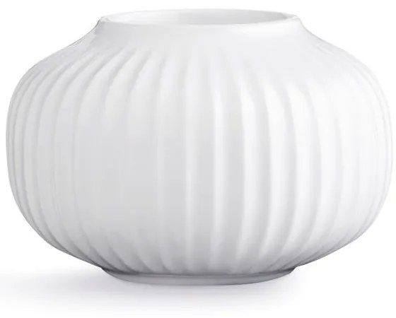 Biely porcelánový svietnik na čajové sviečky Kähler Design Hammershoi, ⌀ 10 cm