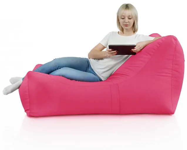 Leňoška LOUNGE ATENA plyš ružová
