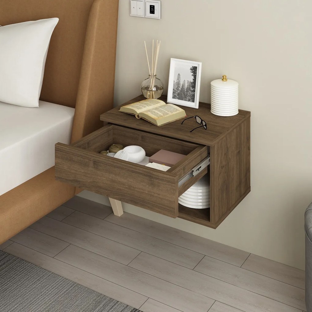Nočný stolík Ribes Walnut