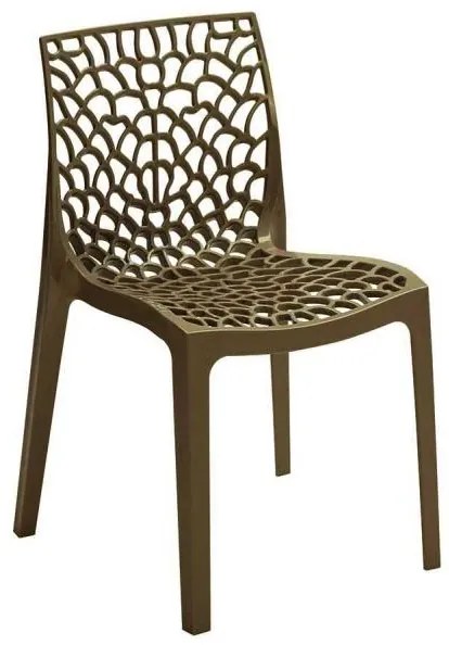 Stima Plastová stolička GRUVYER Vyberte odtieň ->: Bianco - Biela