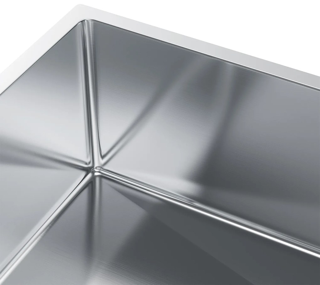 Erga HD, 1-komorový oceľový drez 740x440x210 mm, oceľová, ERG-MLS-HD7444